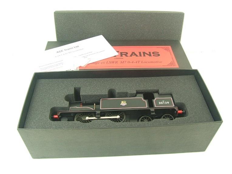 Ace Trains O Gauge E/24G Early Pre 56 BR M7 Tank 0-4-4 Loco 30129 Electric 2/ 3 Rail Boxed image 16
