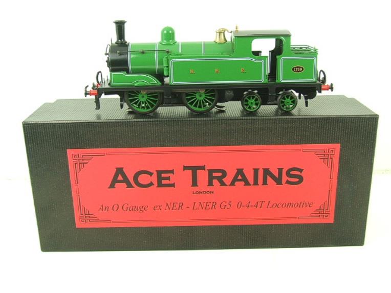 Ace Trains O Gauge E/25A NER G5 Green 0-4-4T Tank Loco R/N 1759 Electric 2/3 Rail Boxed image 1