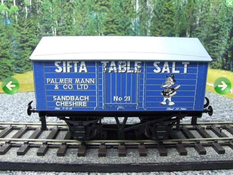 Ace Trains, O Gauge, G6, Private Owner Salt Wagon, x1  "Sifta Salt" image 1