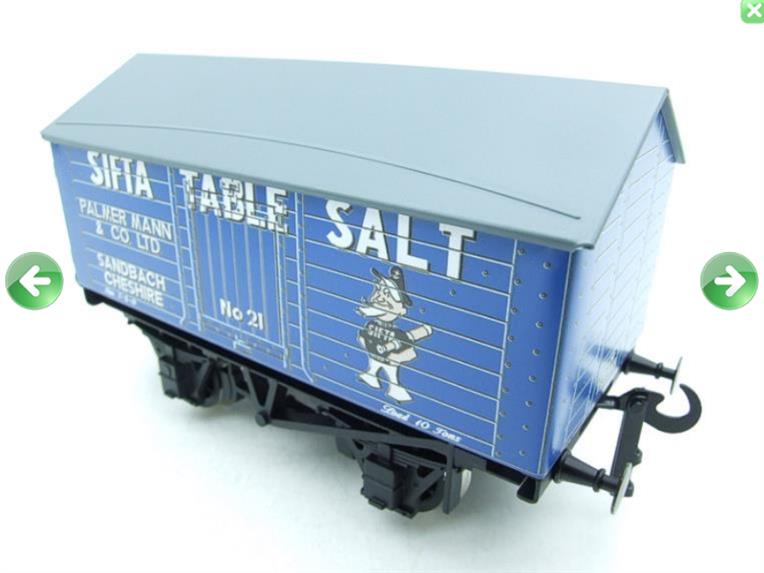Ace Trains, O Gauge, G6, Private Owner Salt Wagon, x1  "Sifta Salt" image 2