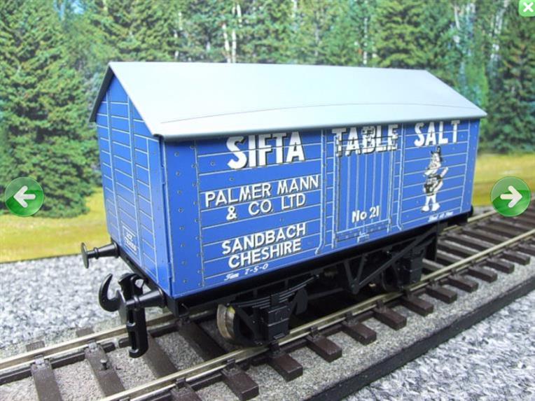 Ace Trains, O Gauge, G6, Private Owner Salt Wagon, x1  "Sifta Salt" image 3