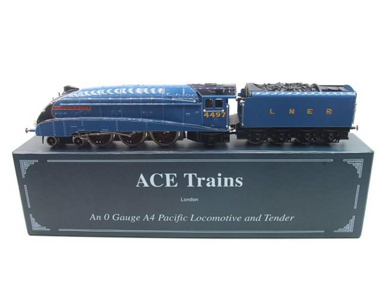 Ace Trains O Gauge E4, A4 Pacific LNER Blue "Golden Plover", R/N 4497 Electric 3 Rail Boxed image 1