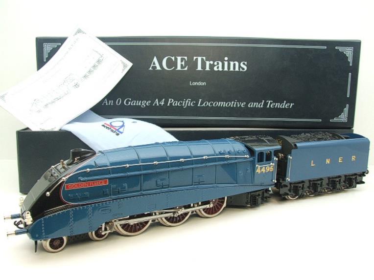 Ace Trains O Gauge E4, A4 Pacific LNER Blue "Golden Fleece", R/N 4495 Electric 3 Rail Boxed image 1