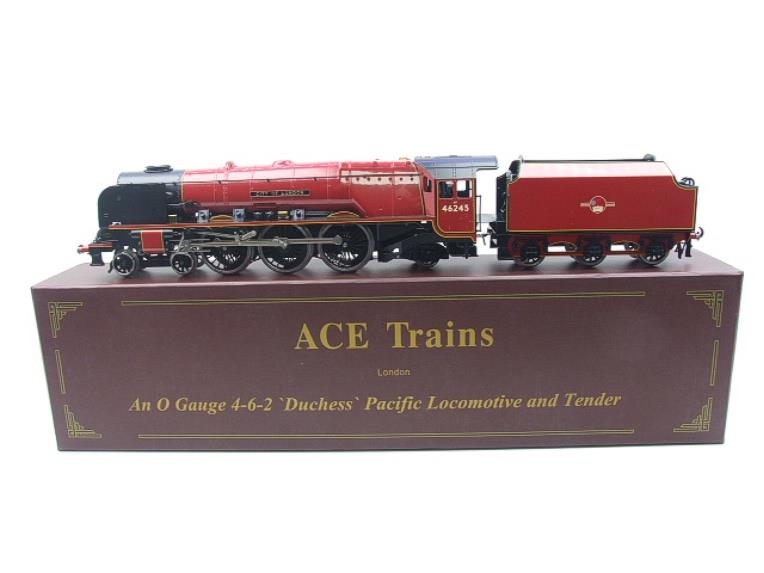Ace Trains O Gauge E/12 BR Red Duchess Pacific "City Of London" RN 46245 Electric 2/3 Rail Bxd image 1