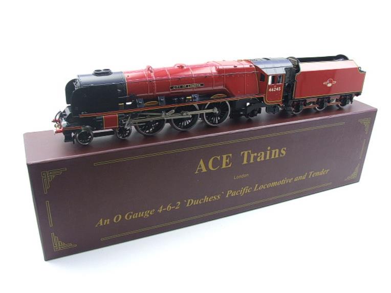 Ace Trains O Gauge E/12 BR Red Duchess Pacific "City Of London" RN 46245 Electric 2/3 Rail Bxd image 3
