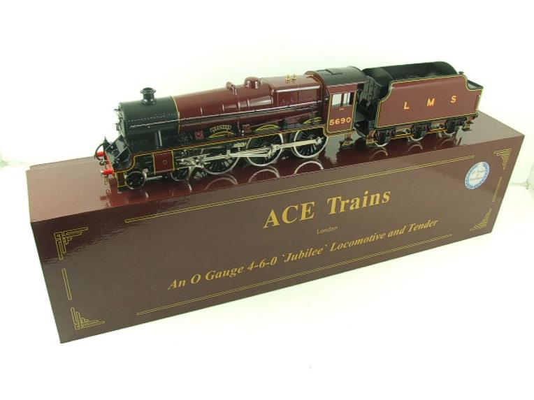 Ace Trains O Gauge E18C2, LMS Maroon Jubilee Class Loco & Tender "Leander" R/N 5690 Electric 2/3 Rail Boxed image 2