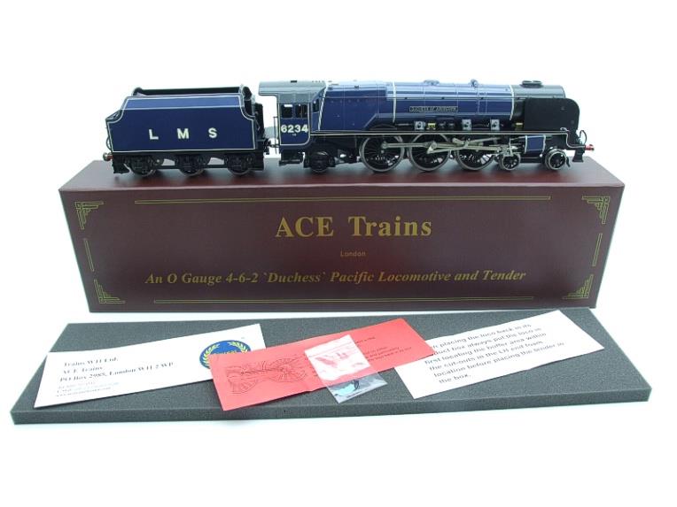 Ace Trains O Gauge E12R LMS Blue Duchess Class "Duchess of Abercorn" R/N 6234 Elec 2/3 Rail Bxd image 2