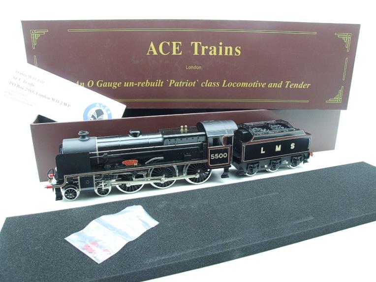 Ace Trains O Gauge, E42C Post War LMS Gloss Lined Black, Patriot Class 4-6-0 Loco & Tender "Colwyn Bay" R/N: 5525 image 1