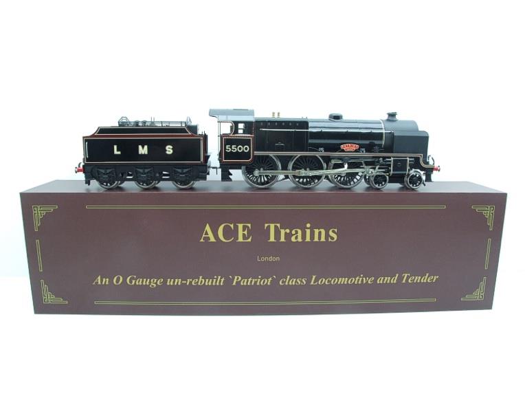 Ace Trains O Gauge, E42C Post War LMS Gloss Lined Black, Patriot Class 4-6-0 Loco & Tender "Colwyn Bay" R/N: 5525 image 2