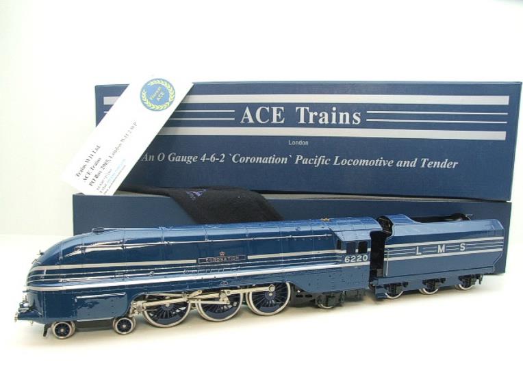 Ace Trains O Gauge E12A1, LMS, Blue, Coronation Pacific "Coronation" R/N 6220, Metal, Electric, 2/3 Rail, N/NEW Bxd image 22