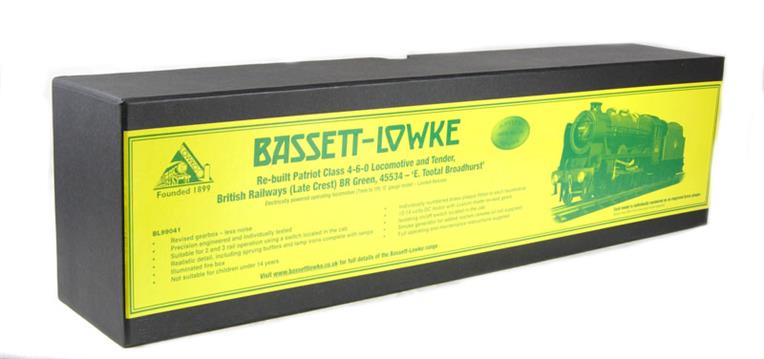 Bassett Lowke O Gauge BL99041 BR Late Crest Re-built Patriot Class "Total Broadhurst" R/N 45534 Bxd 2/3 Rail image 6