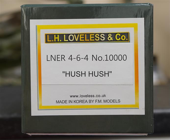 O Gauge LH Loveless & Co LNER Brass "Hush Hush" 4-6-4 Loco & Tender 10000 Elec 2 Rail Superb Bxd image 12