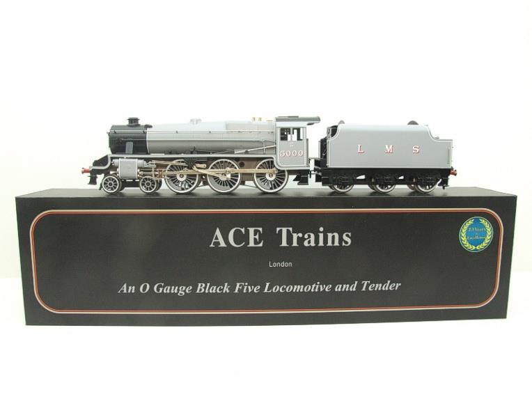Ace Trains O Gauge E/19G LMS W/Shop Grey Black Five Loco & Tender R/N 5000 Electric 2/3 Rail Bxd image 1