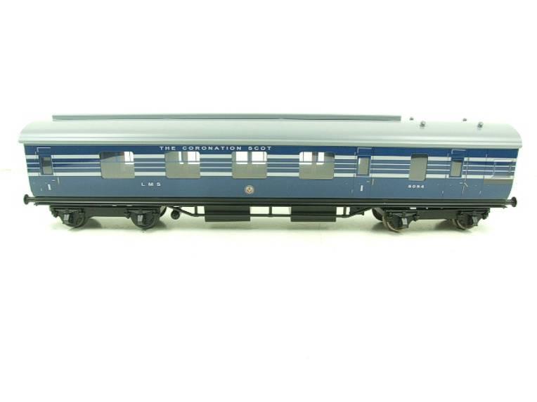 Ace Trains O Gauge C20-A LMS Blue Coronation Scot x3 Coaches, 2/3 Rail, All Metal, Set A, Bxd image 6