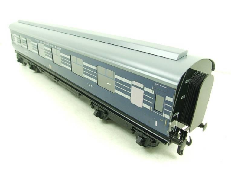 Ace Trains O Gauge C20-A LMS Blue Coronation Scot x3 Coaches, 2/3 Rail, All Metal, Set A, Bxd image 14