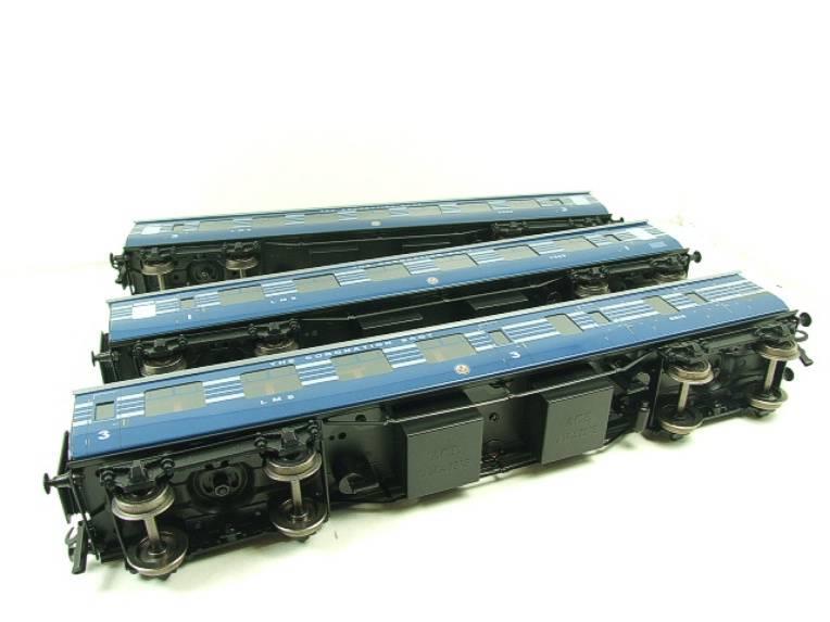 Ace Trains O Gauge C/20-B LMS Blue Coronation Scot x3 Coaches 2/3 Rail, Metal ,Set B Bxd image 19