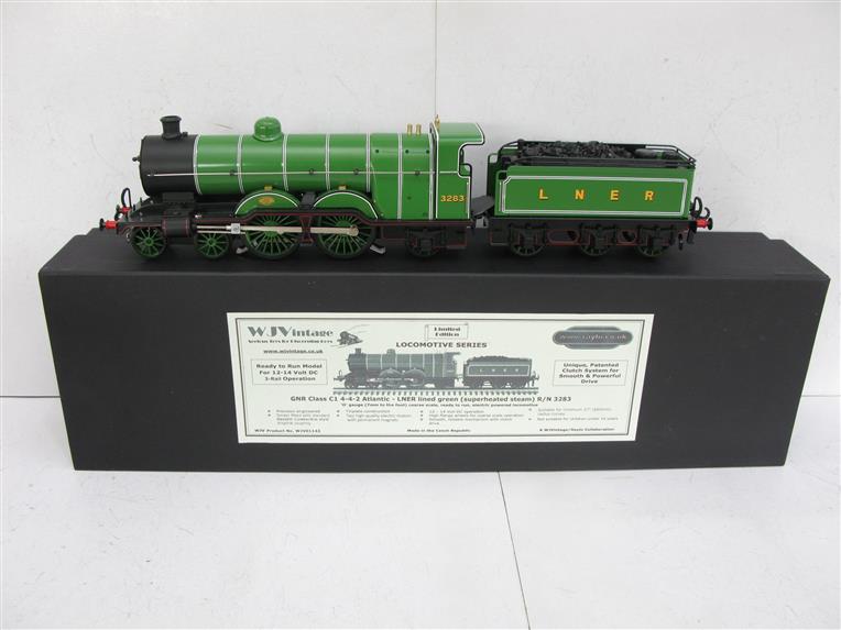 W.J Vintage - Raylo, O Gauge, LNER, Lined Green, Class C1 Atlantic, 4-4-2 Loco & Tender R/N 3283 Bxd 2/3 Rail Running image 1