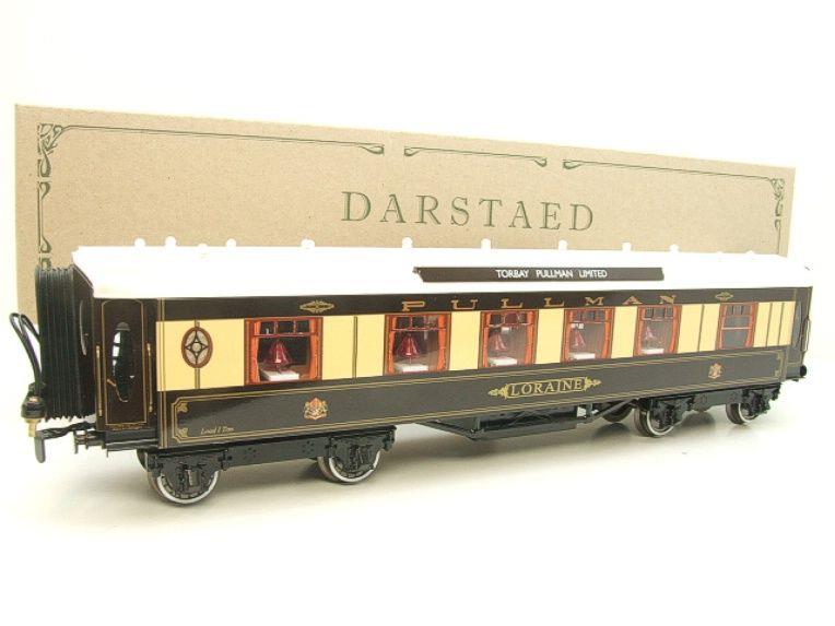 Darstaed O Gauge Kitchen 1st, "LORAINE" Ivory Roof Pullman Coach Boxed image 15
