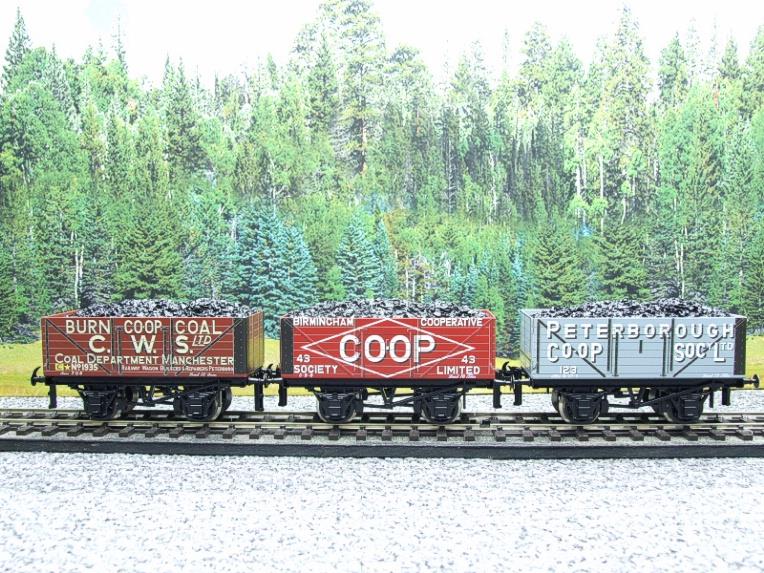 Ace Trains O Gauge G/5 WS10 Private Owner "Co-Op" Coal Wagons x3 Set 10 Bxd image 22