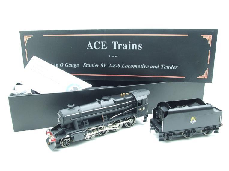 Ace Trains O Gauge E38D Early Pre 56 BR Satin Black Class 8F, 2-8-0 Locomotive and Tender R/N 48151 image 22