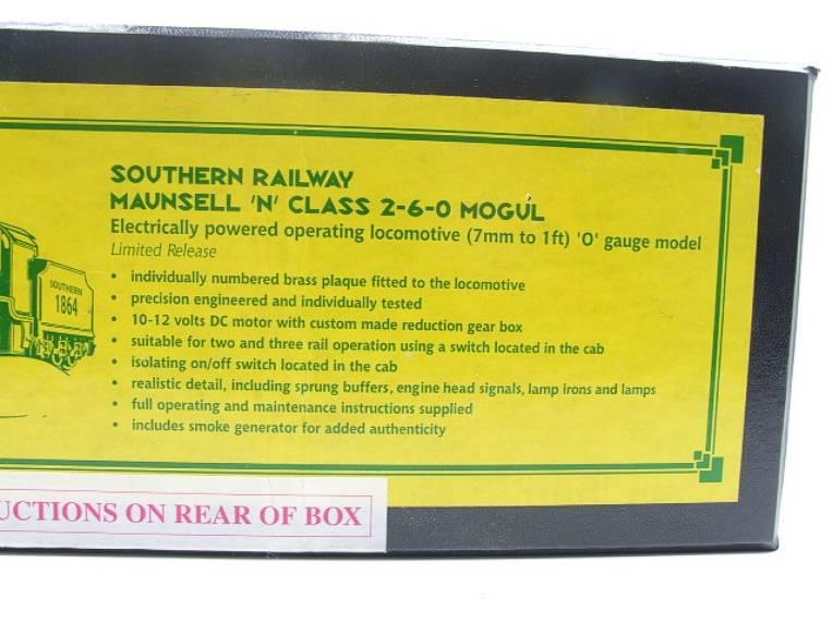 Bassett Lowke O Gauge BL99003 SR Green Maunsell N Class Mogul R/N 1864 Elec 2/3 Rail Boxed image 19