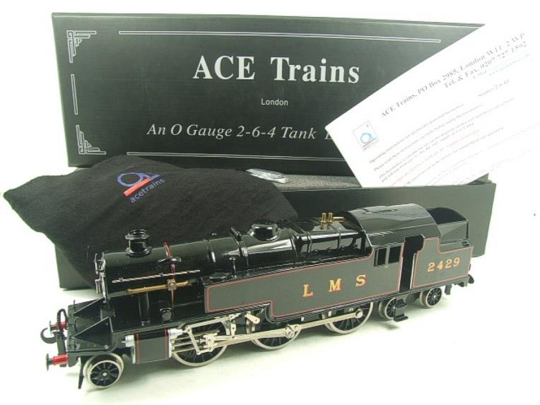 Ace Trains O Gauge E/8 LMS Gloss Black Stanier Tank Loco R/N 2429 Elec 2/3 Rail Bxd image 15