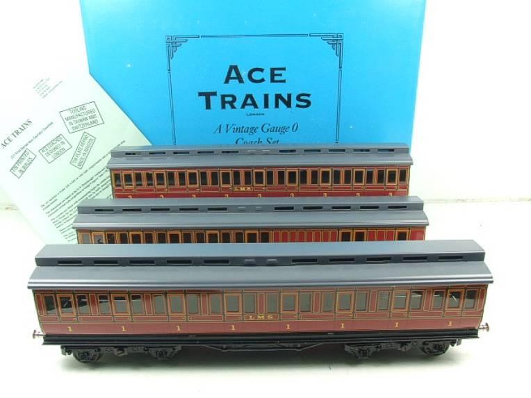 Ace Trains O Gauge C1 LMS x3 Coaches Set Clerestory Roofs Boxed image 20