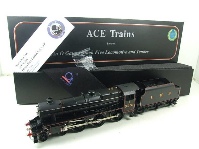 Ace Trains O Gauge E19-A2 LMS Satin Black 5 4-6-0 Loco & Tender R/N 5231 image 22