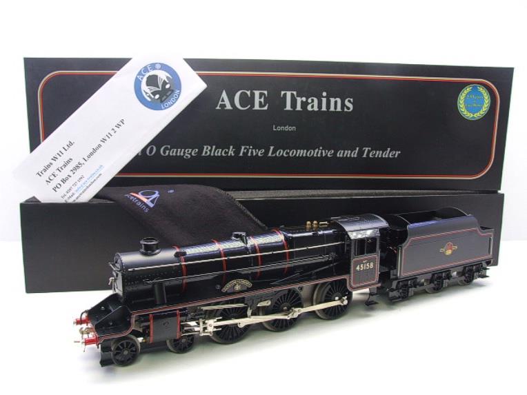 Ace Trains O Gauge E19-B2 BR 5P/5F Stanier Black 5 Class 5MT "Glasgow Yeomanry" RN 45158 "BR" Tender Electric 2/3 Rail  Boxed image 22