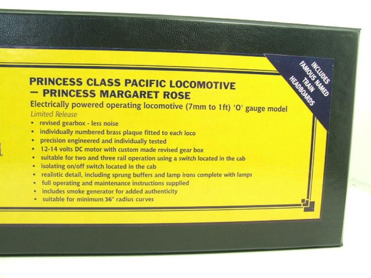 Bassett Lowke O Gauge BL99008 BR Blue P/Class "Princess Margaret Rose" R/N 46203 Bxd 2/3 Rail image 19