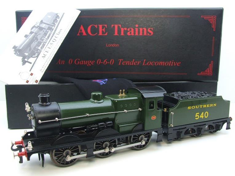 Ace Trains O Gauge E/5 SR Green Q Class Loco & Tender R/N 540 Electric 3 Rail Boxed image 20