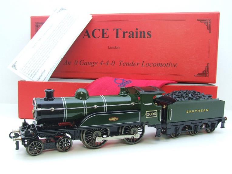 Ace Trains O Gauge E3 "SR" Southern Railway Green 4-4-0 Loco & Tender R/N 2006 Electric 3 Rail Bxd image 22