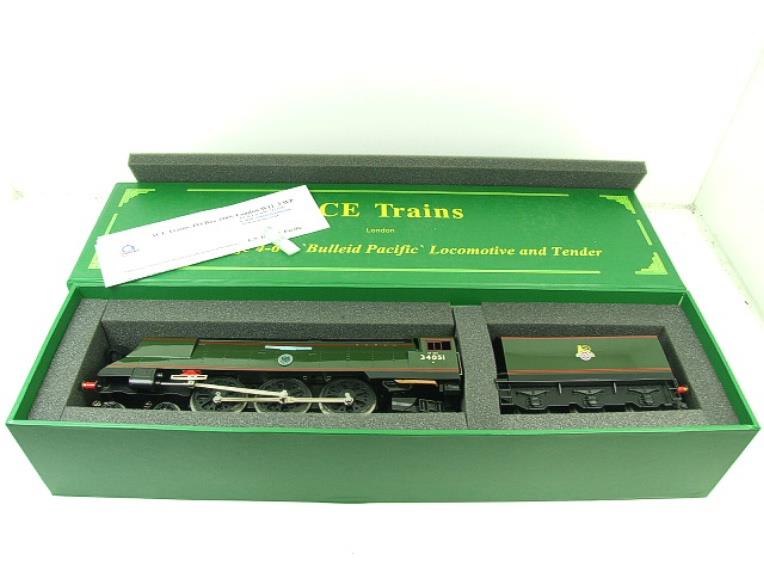 Ace Trains O Gauge E9S1 Bulleid Pacific BR "Sir Winston Churchill" R/N 34051 Elec 2/3 Rail Boxed image 20