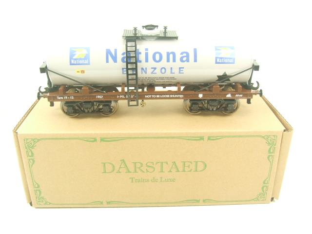 Darstaed O Gauge Bogie Tanker "National Benzole" Post War Livery 2/3 Rail Running Boxed image 15