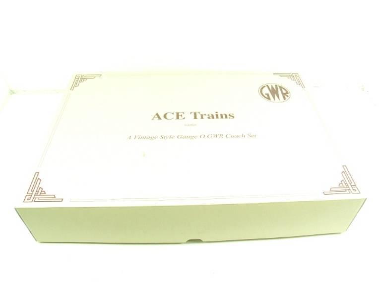 Ace Trains O Gauge C12 GWR Brown & Cream "Hawksworth" Coaches x3 Set A Boxed 2/3 Rail image 18