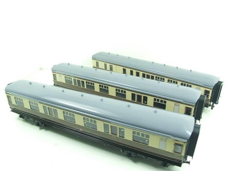 Ace Trains O Gauge C12 GWR Brown & Cream "Hawksworth" Coaches x3 Set A Boxed 2/3 Rail image 20