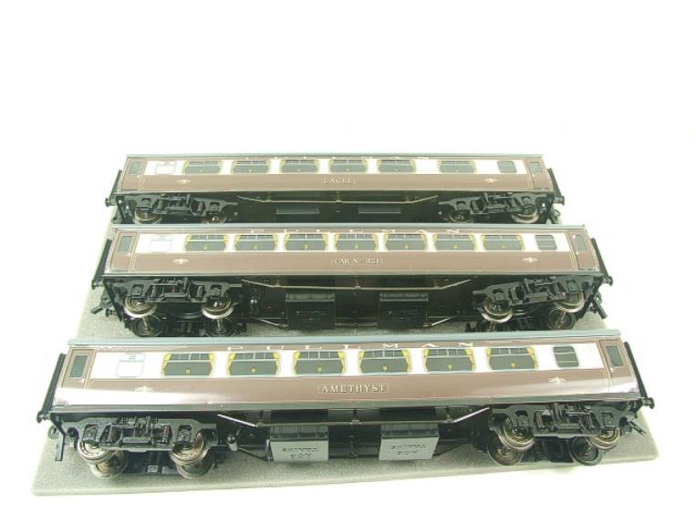 Ace Trains O Gauge C14 BR MK 1 Pullman Coaches x3 Set A Bxd 2/3 Rail Grey Roofs image 22