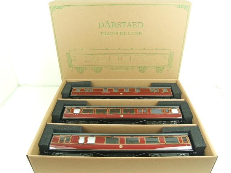 Darstaed O Gauge LMS Period 2 Corridor Coaches x3 Boxed 2/3 Rail Set B image 18