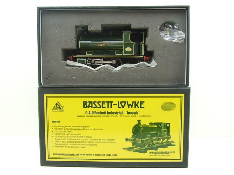 Bassett Lowke O Gauge BL99063 Peckett Saddle Tank Loco "Joseph" Electric 2/3 Rail Bxd image 13