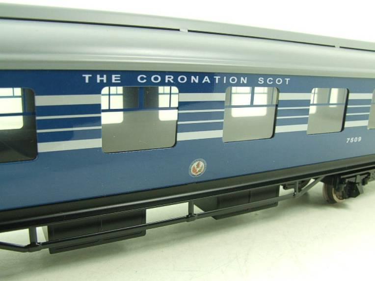 Ace Trains O Gauge C20-B LMS Blue Coronation Scot x3 Coaches 2/3 Rail Set B Bxd image 12