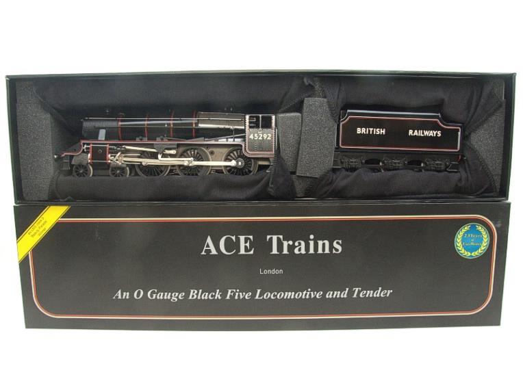 Ace Trains O Gauge E19-K British Railways Black Five Loco & Tender R/N 45292 Elec 2/3 Rail Bxd image 19