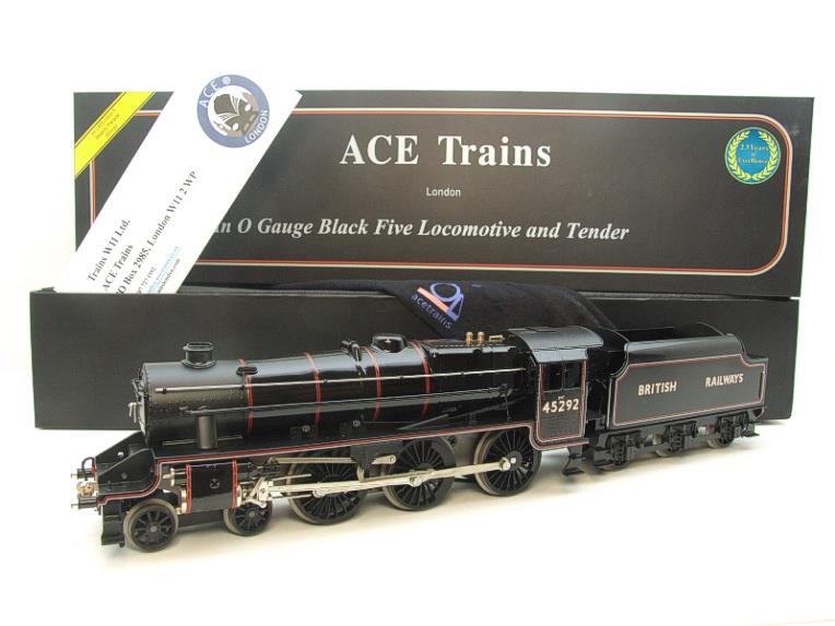 Ace Trains O Gauge E19-K British Railways Black Five Loco & Tender R/N 45292 Elec 2/3 Rail Bxd image 22