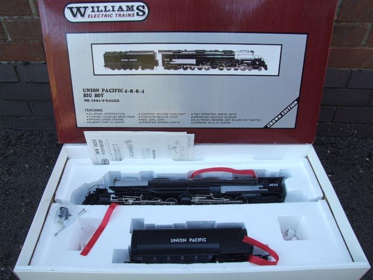 Williams O Gauge Brass No:7001 Union Pacific 4-8-8-4 "Big Boy" Black & Grey No.4020, 3-Rail Elec Bxd image 18