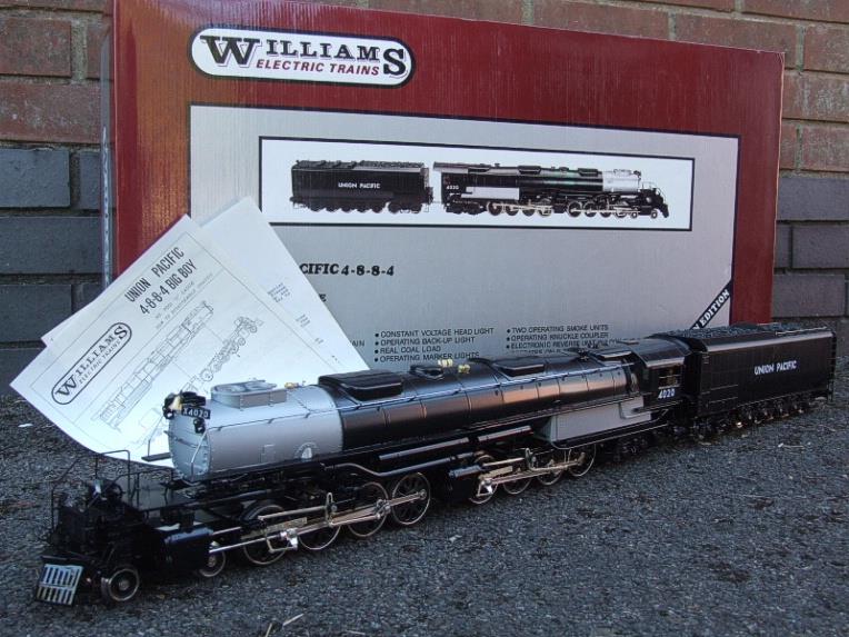 Williams O Gauge Brass No:7001 Union Pacific 4-8-8-4 "Big Boy" Black & Grey No.4020, 3-Rail Elec Bxd image 22