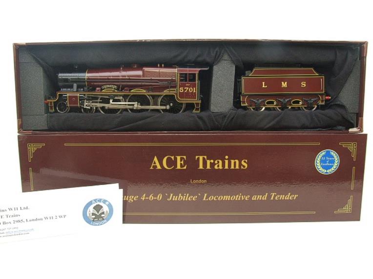 Ace Trains O Gauge E18C4 FT LMS Jubilee Loco & Fowler Tender "Conqueror" R/N 5701 Electric 2/3 Rail image 16