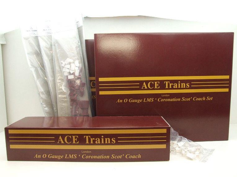 Ace Trains O Gauge C28 A & B Sets & C28 Open 3rd LMS Maroon Coronation x7 Coaches Bxd B/New image 17
