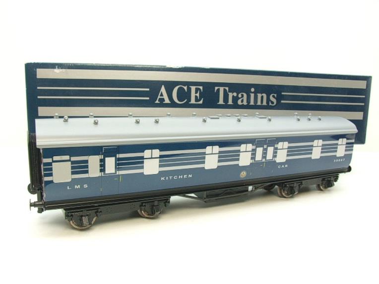 Ace Trains O Gauge C20-K1 LMS Blue Coronation Scot Kitchen Coach R/N 30087 Bxd 2/3 Rail image 15