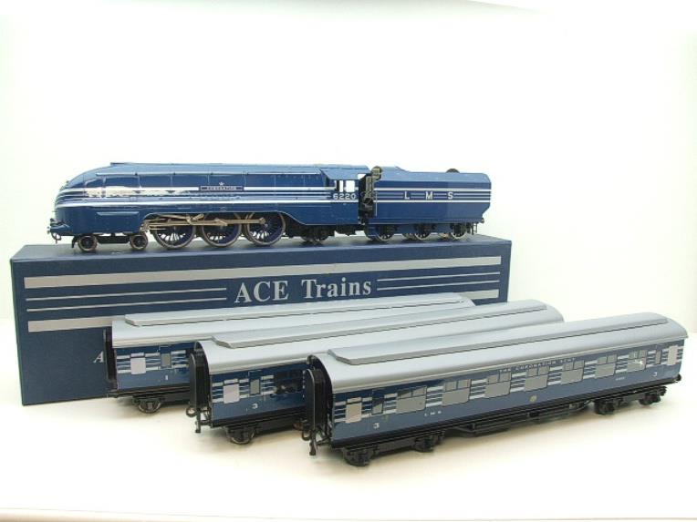 Ace Trains E12A Coronation Pacific LMS Blue "Coronatiion" & x6 Coaches Set" Electric 2/3 Rail image 17