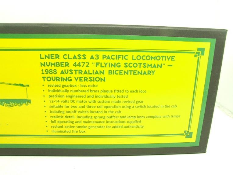 Bassett Lowke O Gauge BL99023 "Australian Version" A3 Pacific LNER "Flying Scotsman" 2/3 Rail Bxd image 21