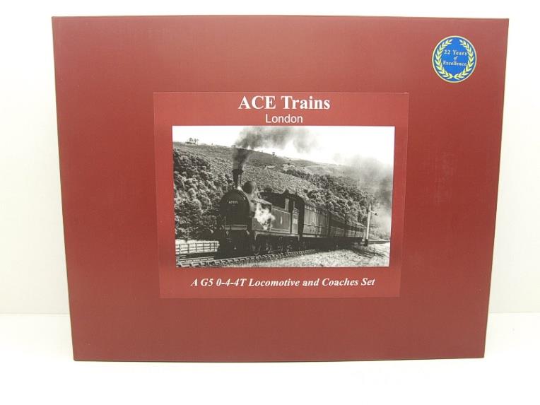 Ace Trains O Gauge E25/S-B2 LNER Black G5 Tank Loco R/N 67260 & Coaches Set Elec 2/3 Rail NEW Boxed image 20